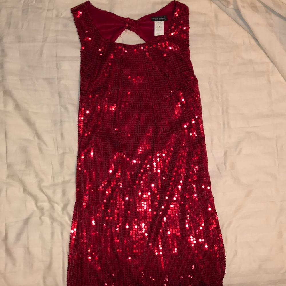 Red Sequin Dress
